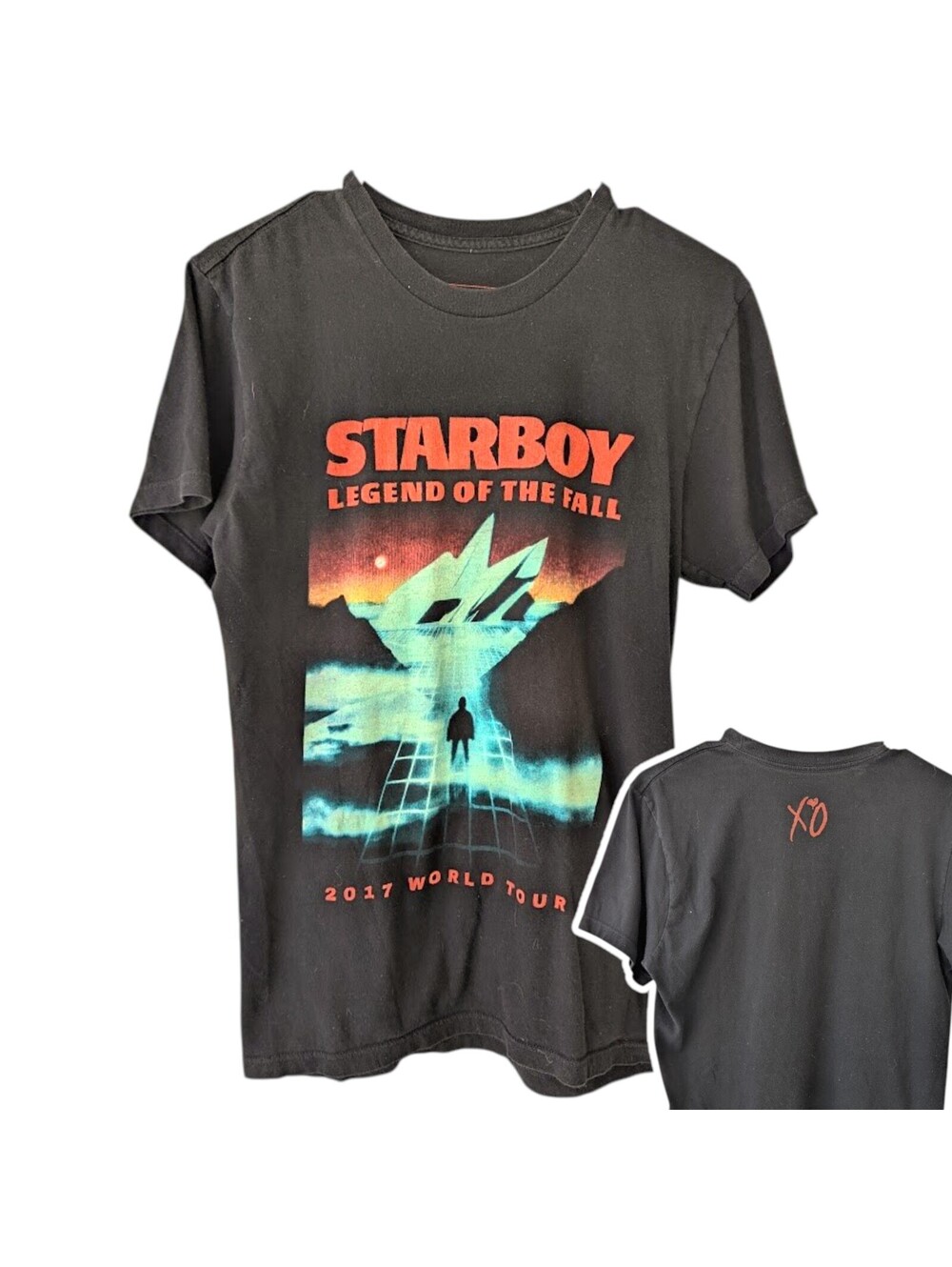 The Weeknd Starboy Shirt Medium M Black 2017 Legend of the Fall World Tour Tee